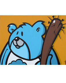 evoker painting grumpy bear