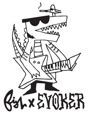 fish x evoker sticker