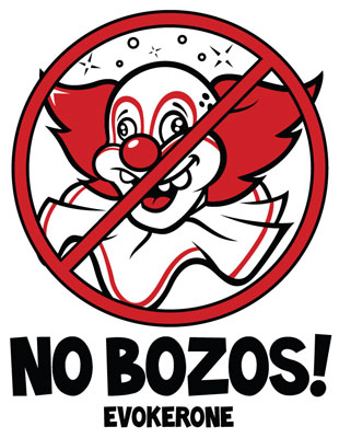 no bozos sticker evoker